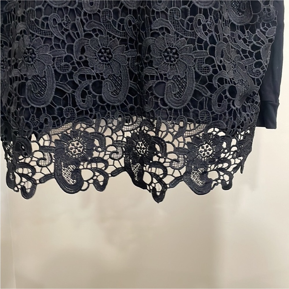 Adrianna Papell Elegant Black Lace Women's Top XXL - Picture 5 of 16